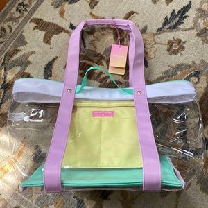 Transparent Beach Tote Bag - Stoney Clover Lane x Target Clear/Lavender